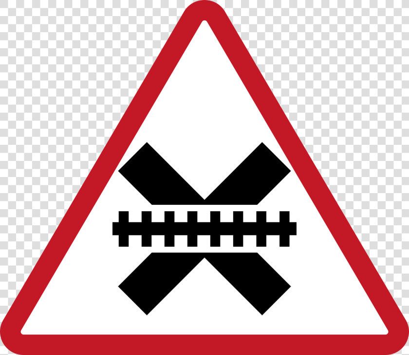 Railroad Crossing Sign Ph Clipart   Png Download   Dangerous Junction Ahead Sign  Transparent PngTransparent PNG