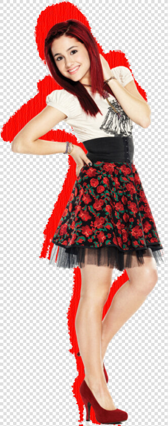 Cat Valentine Tori Vega Fashion Nickelodeon Dress   Ariana Grande Cat Without Background  HD Png DownloadTransparent PNG