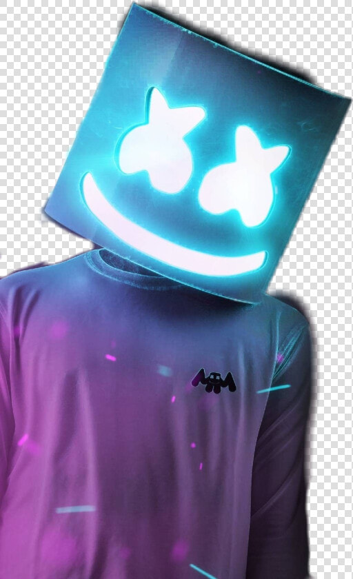  marshmello  happy  man  masklight  sad  blue  triste   Marshmello Hd Wallpapers For Iphone  HD Png DownloadTransparent PNG