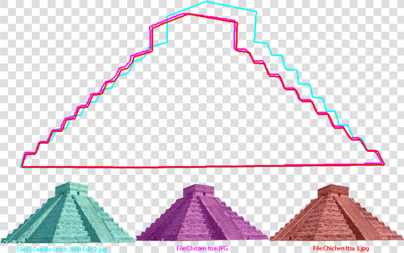 3 Prospectives Of Chitzen Itze   Proportion Of El Castillo  HD Png DownloadTransparent PNG