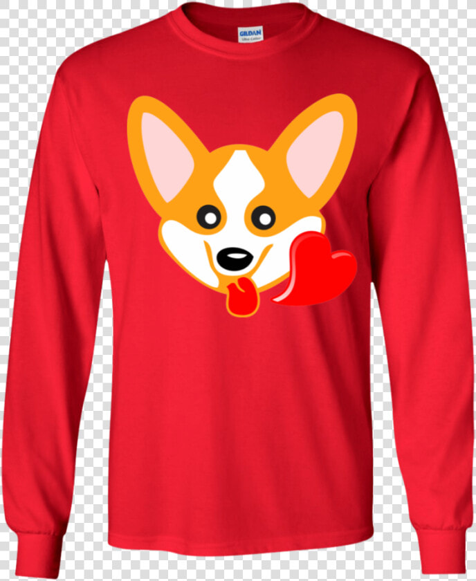 Corgi Emoji T Shirt Funny Heart Eyes Emoji Youth Ls  HD Png DownloadTransparent PNG