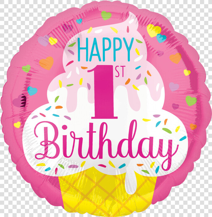 Girl First Birthday Balloon   Png Download   Fête De La Musique  Transparent PngTransparent PNG