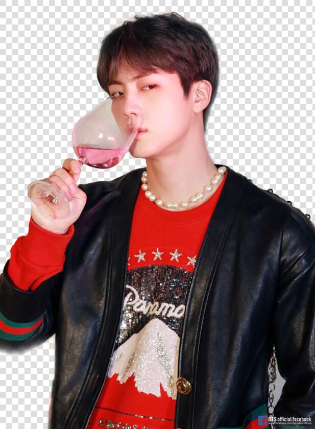 Kim Seokjin Persona   Jin Bts Red Aesthetic  HD Png DownloadTransparent PNG