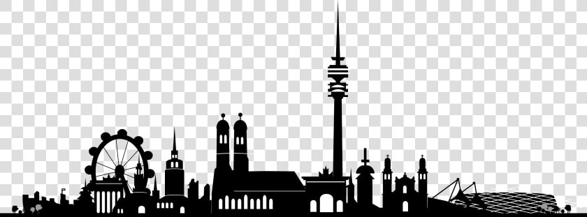 Skyline Commercetools Inc New Town Hall Wall Decal   Skyline München  HD Png DownloadTransparent PNG