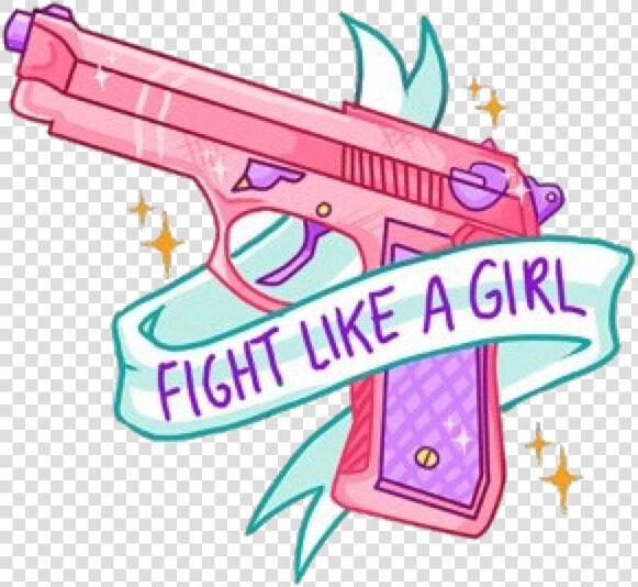 Traveling Clipart Travel Tumblr   Fight Like A Girl Gun Tattoo  HD Png DownloadTransparent PNG