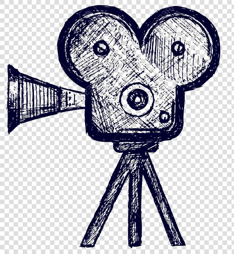 Graphic Free Library Collection Of Free Camera Video   Movie Theater Sketch  HD Png DownloadTransparent PNG