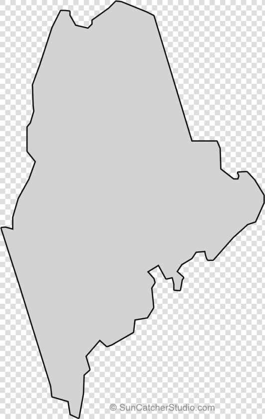 Maine State Outline   Png Download   Silhouette  Transparent PngTransparent PNG