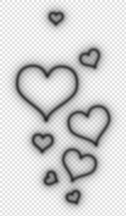 White Hearts Png   Aesthetic Hearts Black And White  Transparent PngTransparent PNG