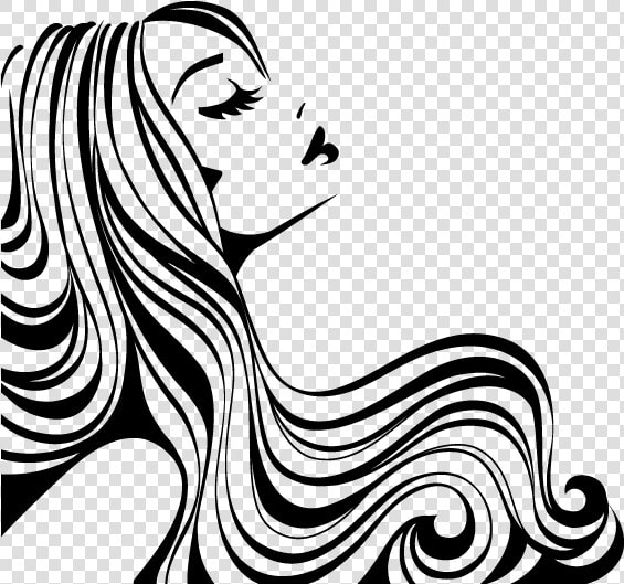 Beauty Parlour Hair Drawing Clip Art   Hair Salon Vector  HD Png DownloadTransparent PNG