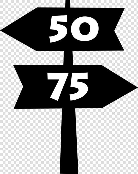 Vector Illustration Of Highway Or Street Signs With   Cross  HD Png DownloadTransparent PNG