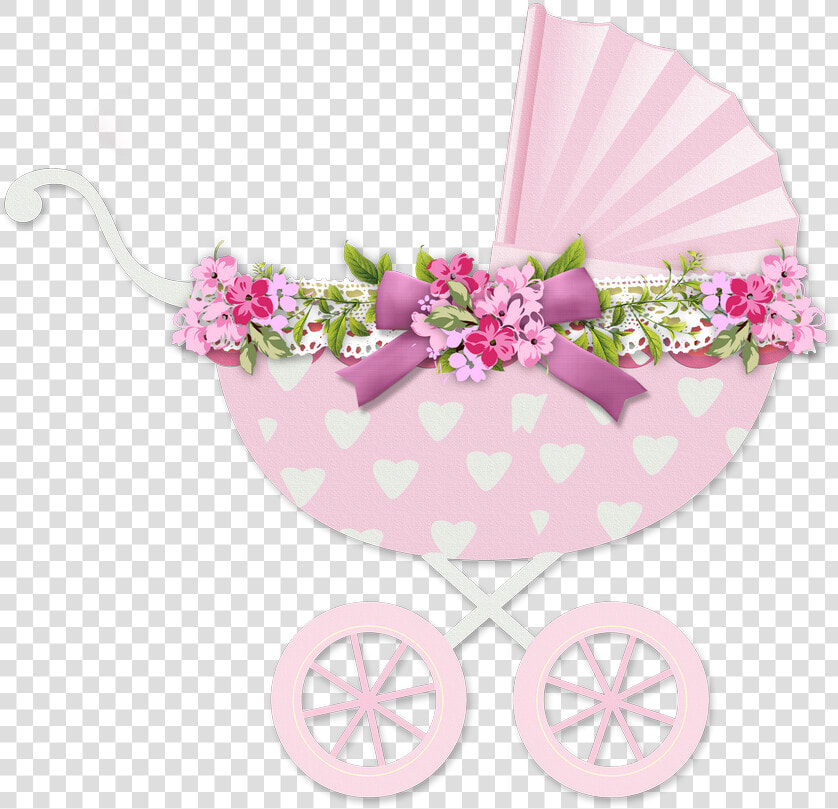 Transparent Baby Stroller Png   Baby Pink Baptism Clipart  Png DownloadTransparent PNG