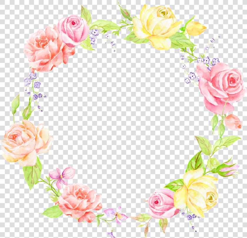 Literary Girl Wreath Decoration Vector   Garden Roses  HD Png DownloadTransparent PNG