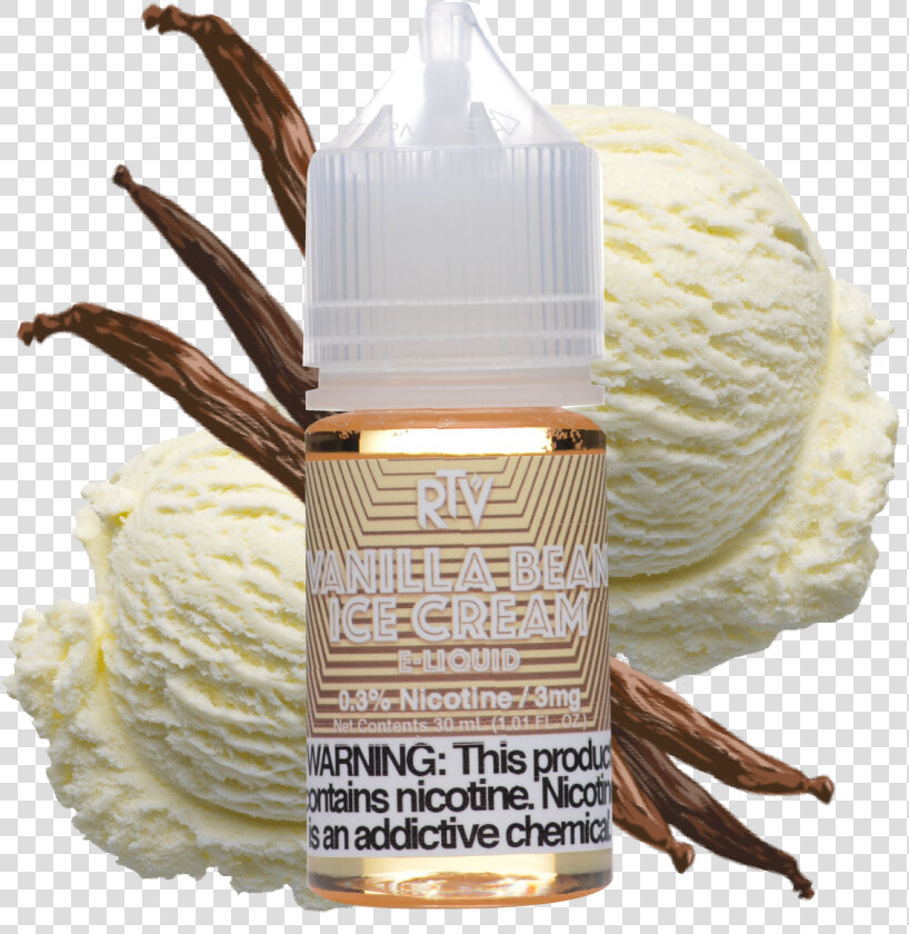 E liquid Vanilla Bean Ice Cream   Vanilla  HD Png DownloadTransparent PNG