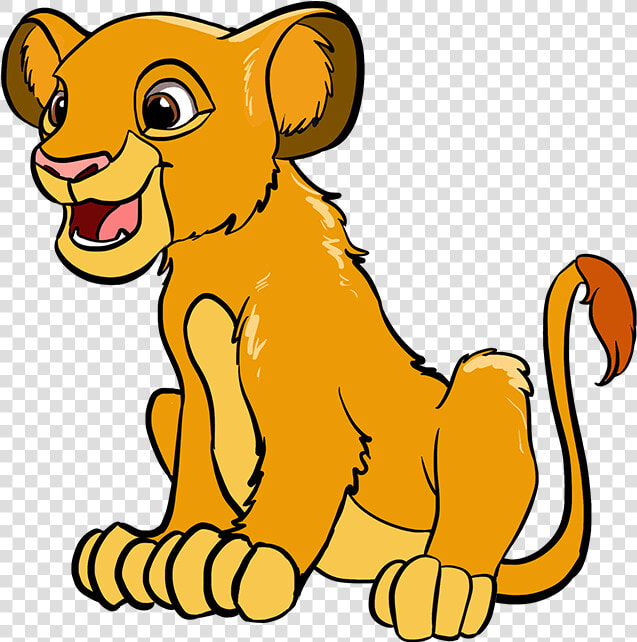 How To Draw Simba From The Lion King   Drawing Simba  HD Png DownloadTransparent PNG