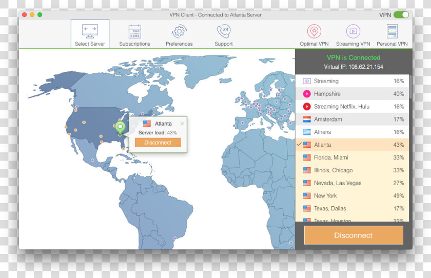 How To Use Hulu With A Vpn   World Map  HD Png DownloadTransparent PNG