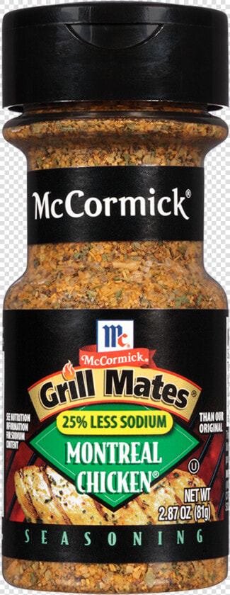 Grill Mates 25 Less Sodium Montreal Chicken Seasoning   Mccormick Grill Mates  HD Png DownloadTransparent PNG