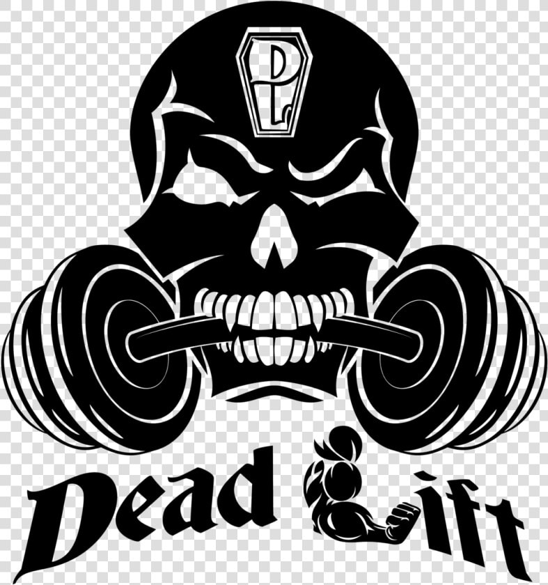 Deadlift Rocks Clothing Skullz   Weight Lifting Logo  HD Png DownloadTransparent PNG