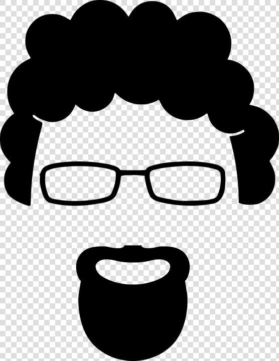 Beard  Curly  Face  Goatee  Hair  Man  Silhouette   Goatee Clipart  HD Png DownloadTransparent PNG