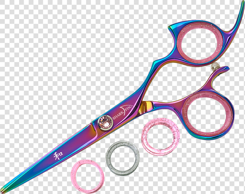 Shark Fin Shears Rainbow Swivel  HD Png DownloadTransparent PNG