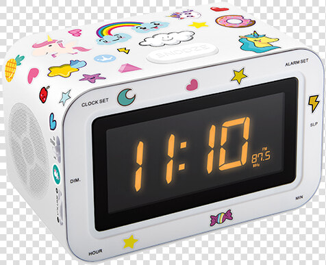 Dual Radio Alarm Clock Rr30bcunicornstick Bigben Kids   Unicorn Alarm Clocks  HD Png DownloadTransparent PNG