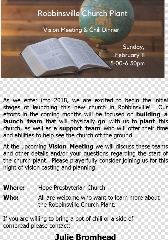 Robbinsville Church Plant Insert For Webpage   Brochure  HD Png DownloadTransparent PNG