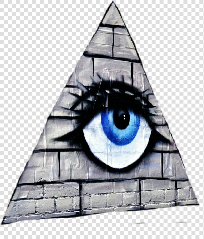  sticker  triangle  wall  eye  graffiti   Eye Pyramid Graffiti  HD Png DownloadTransparent PNG