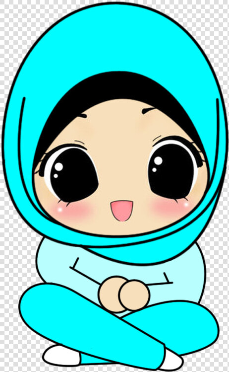 Muslimah Cute   Cartoon Hijab Pink  HD Png DownloadTransparent PNG