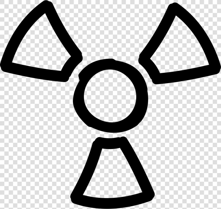 Radiation Hand Drawn Symbol   Icon  HD Png DownloadTransparent PNG