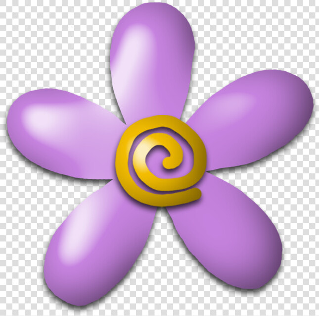 Imágenes Infantiles  Flor Lila Y Amarilla   Flor Dibujo Sin Fondo  HD Png DownloadTransparent PNG