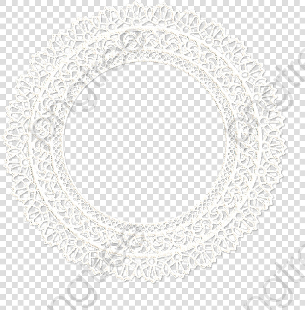 White Lace Circle Mesh  Circle Clipart  Printed Fabrics   HD Png DownloadTransparent PNG