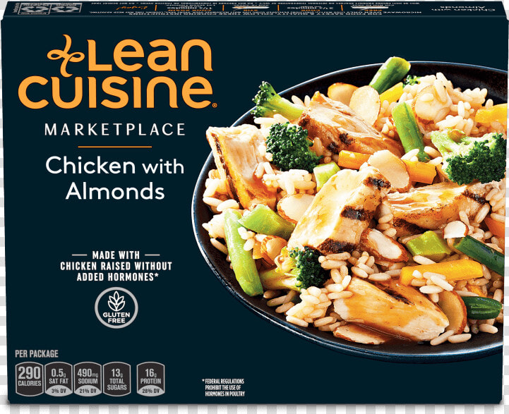 Chicken With Almonds Image   Lean Cuisine Glazed Chicken  HD Png DownloadTransparent PNG