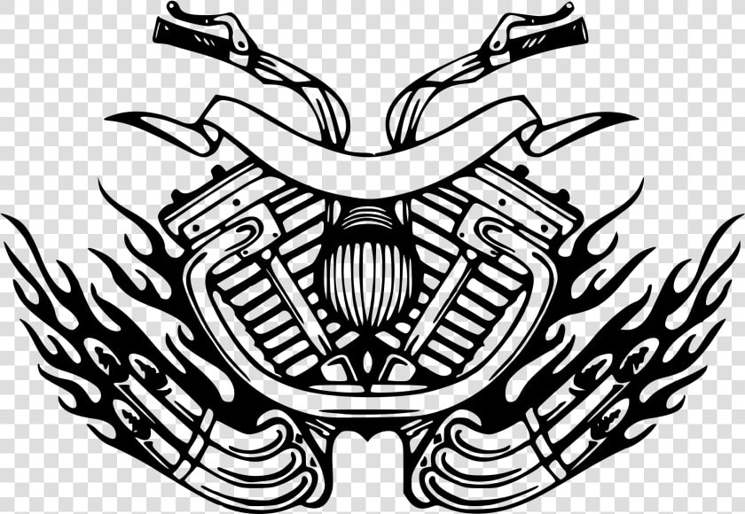 Art symmetry monochrome Photography   Motorcycle Logo Png  Transparent PngTransparent PNG