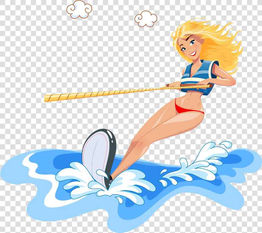 Surfer Girl Clipart Png  Transparent PngTransparent PNG