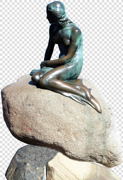 Water  Monument  Copenhagen  Denmark  Sculpture   Little Mermaid Copenhagen Png  Transparent PngTransparent PNG