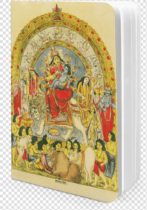 Dailyobjects Goddess Durga With Baby Krishna A5 Notebook   Illustration  HD Png DownloadTransparent PNG