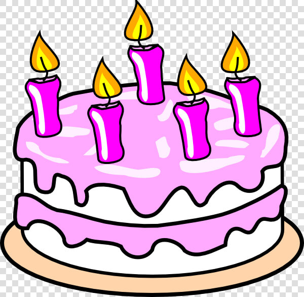 Girl S Birthday Cake Svg Clip Arts   Birthday Cake Clip Art  HD Png DownloadTransparent PNG