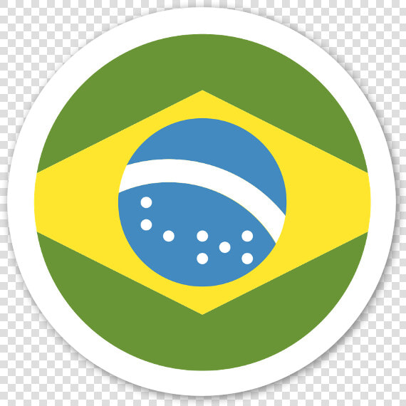 Brazil Flag Sticker   Brazil Flag Logo Transparent  HD Png DownloadTransparent PNG