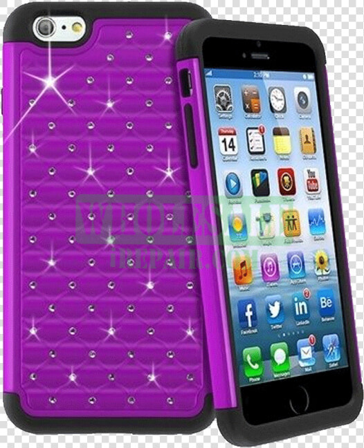 Iphone 6 Purple Diamond Tough Protector Case   Iphone 6 Black Diamond  HD Png DownloadTransparent PNG