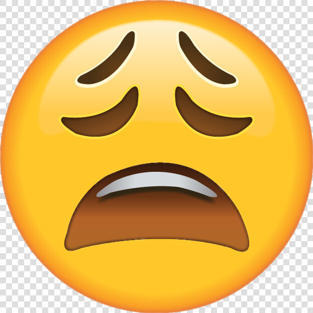  me Invade La Tristeza   Weary Face Emoji  HD Png DownloadTransparent PNG