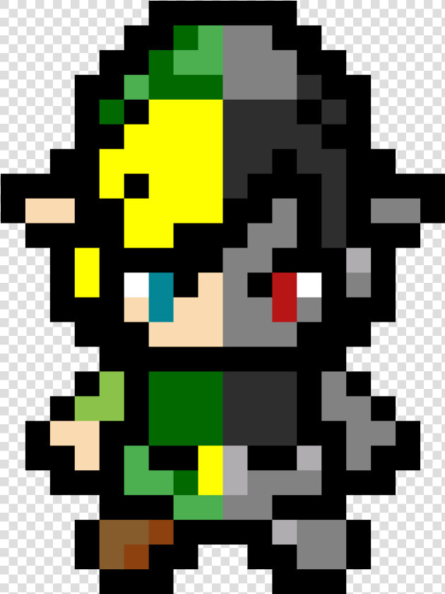 Link  amp  Dark Link   Easy Zelda Pixel Art  HD Png DownloadTransparent PNG