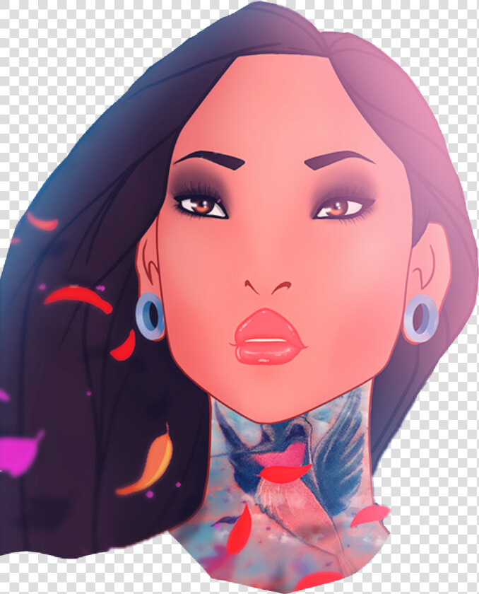  pocahontas  tattoo  dilataciones   Das Princesas Da Disney Tatuadas  HD Png DownloadTransparent PNG