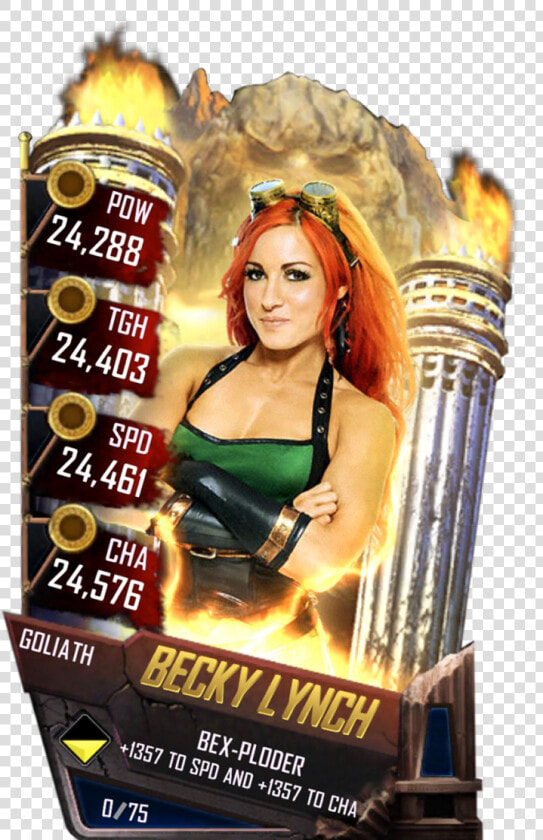 Beckylynch S4 20 Goliath   Wwe Supercard Goliath Card  HD Png DownloadTransparent PNG