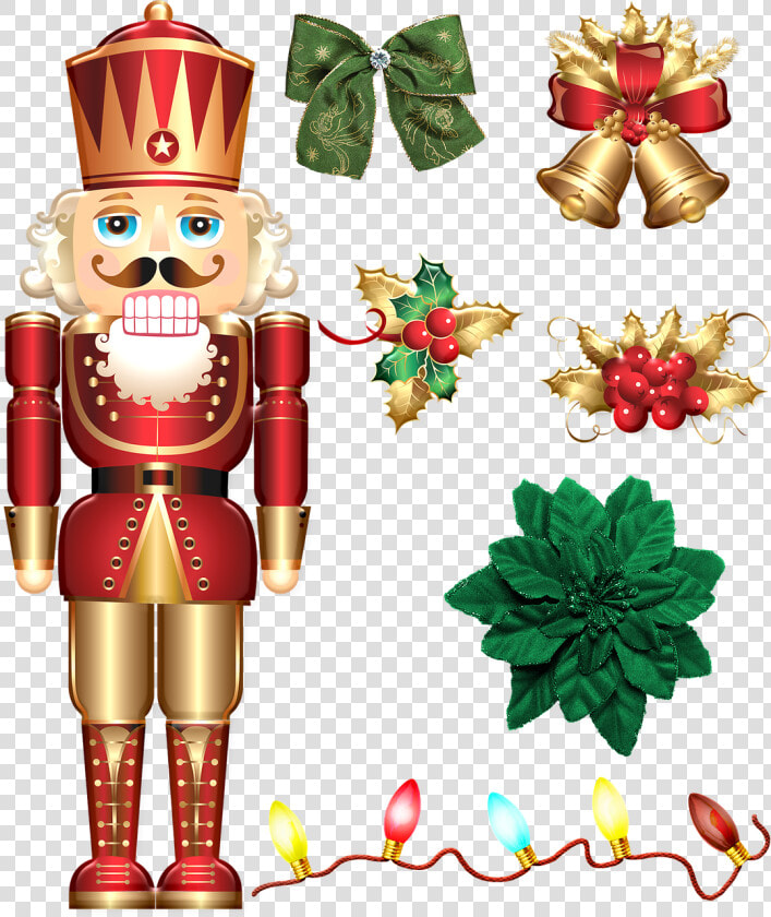 Christmas Gold And Red Deco  Nutcracker  Lights   Christmas Nutcracker Design  HD Png DownloadTransparent PNG