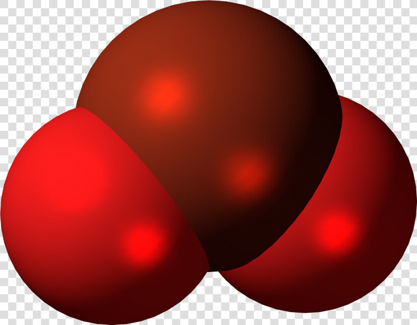 Bromine Dioxide Molecule Spacefill   Bromine Molecule  HD Png DownloadTransparent PNG