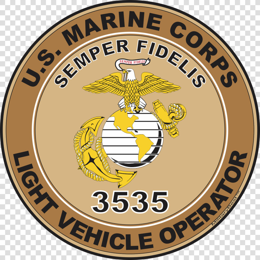 U   S   M   C   Mos 3535 Light Vehicle Operator Decal   Camp Pendleton  HD Png DownloadTransparent PNG