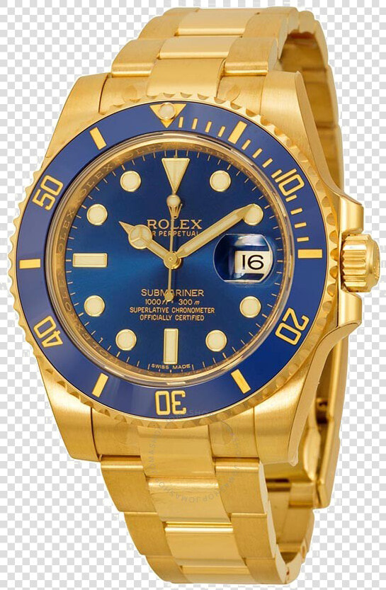 Rolex Transparent Images   Gold And Blue Rolex Submariner  HD Png DownloadTransparent PNG