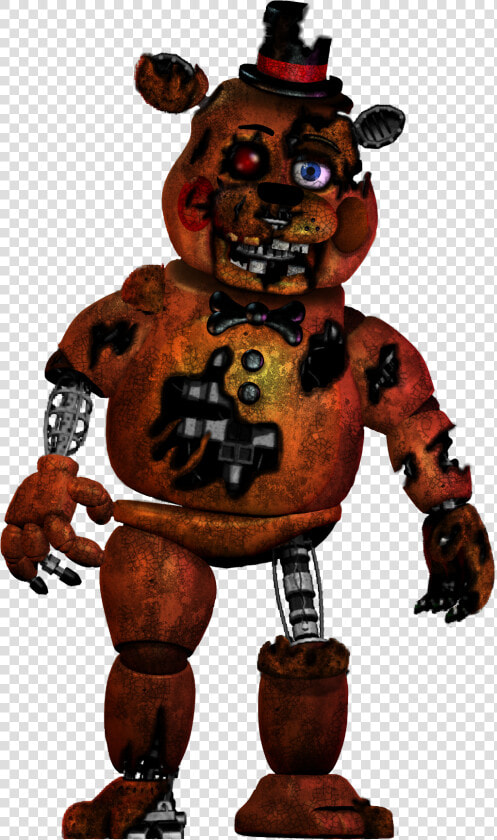 Hey Everyone Midnighte Here I Made Scrap Toy Freddy    Freddy Five Nights At Freddy  39 s Characters  HD Png DownloadTransparent PNG