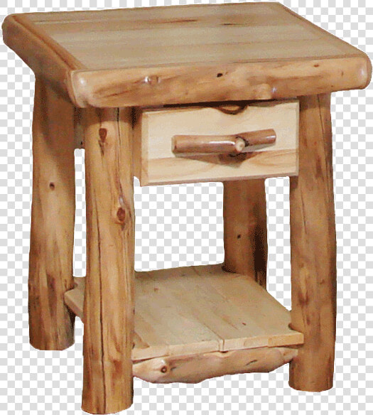 21 W Aspen End Table With Flat Front Drawer   Stool  HD Png DownloadTransparent PNG