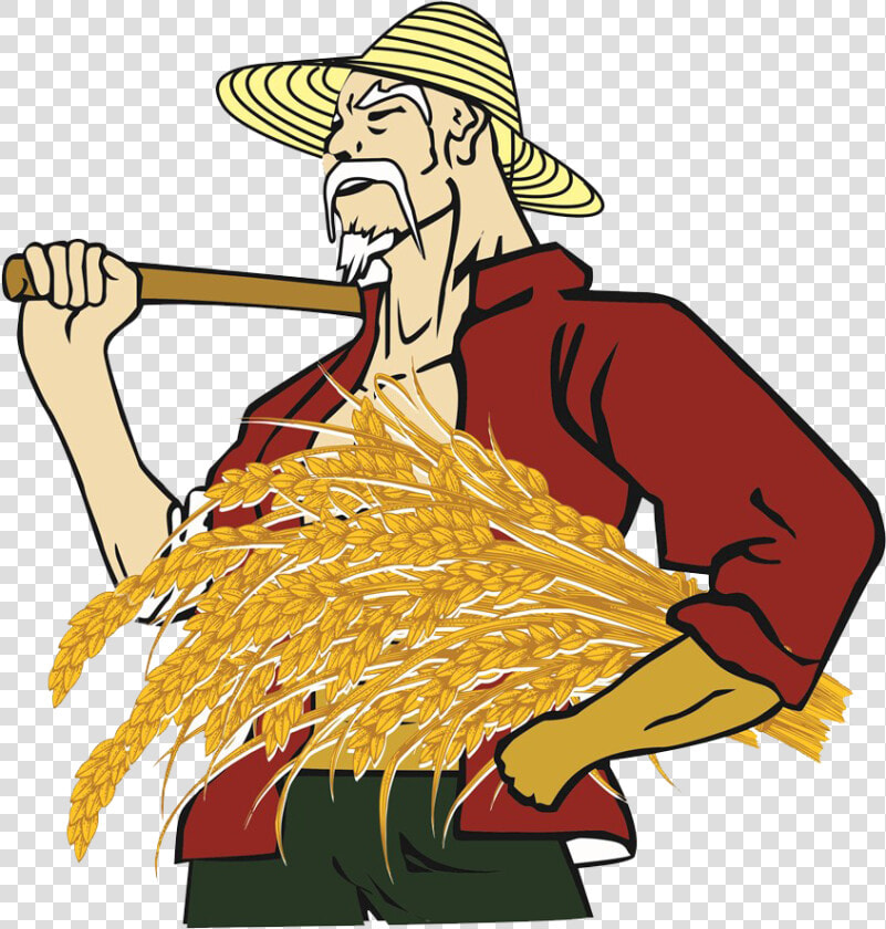 Farmer Clip Art   Harvesting Farmer Clip Art  HD Png DownloadTransparent PNG