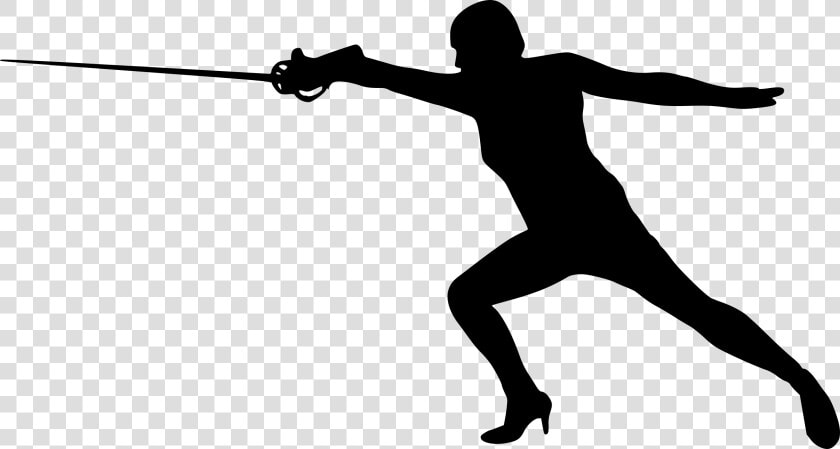 Silhouette Fencing With Swords  HD Png DownloadTransparent PNG